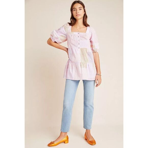 Anthropologie x Maeve Gable Tiered Tunic Size S - Picture 1 of 9